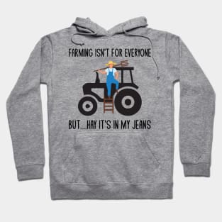 Funny Farmer Farming Tractor Pun Jokes Humor Hoodie